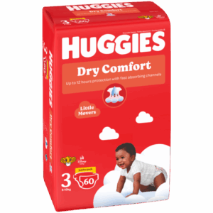 Huggies Size 3 Dry Comfort Jumbo Pack 60'S
