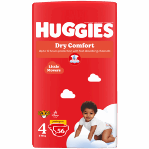 Huggies Dry Comfort Jumbo Pack Size 4 56’S