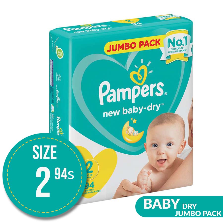 pampers nappies size 2 jumbo pack